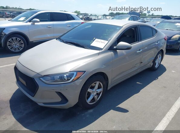 KMHD74LF4HU094422 2017 HYUNDAI ELANTRA Бежевый Передняя левая четверть