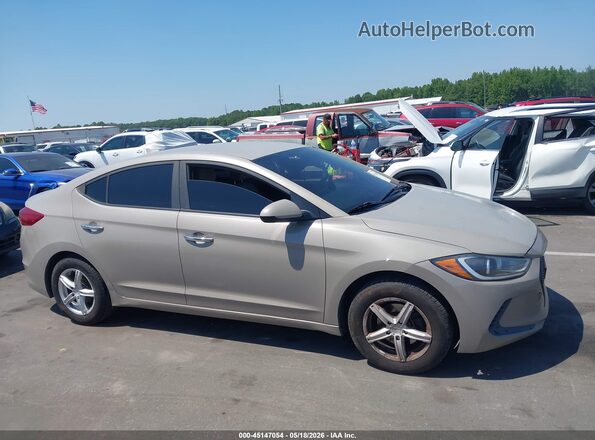 KMHD74LF4HU094422 2017 HYUNDAI ELANTRA Бежевый Вид задней части салона