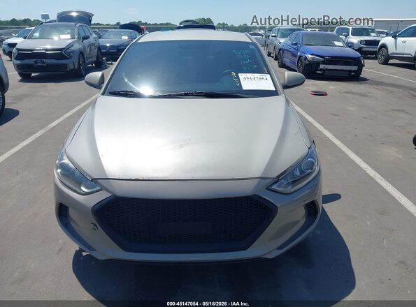 KMHD74LF4HU094422 2017 HYUNDAI ELANTRA Бежевый Вид щитка приборов