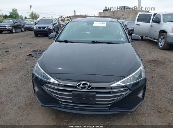 KMHD74LF4LU063065 2020 HYUNDAI ELANTRA Black Widok zestawu wskaźników