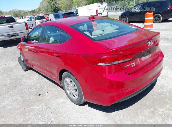 KMHD74LF5HU417795 2017 HYUNDAI ELANTRA Red Trasero izquierdo