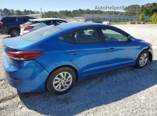 KMHD74LF7HU074875 2017 HYUNDAI ELANTRA Blue Tył prawy