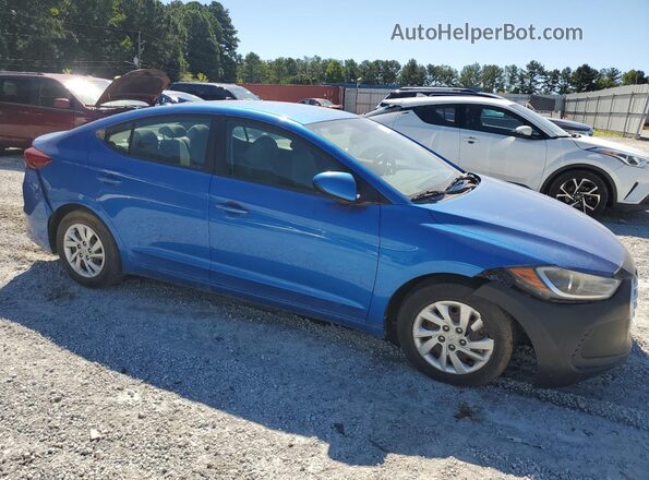 KMHD74LF7HU074875 2017 HYUNDAI ELANTRA Blue Przód prawy