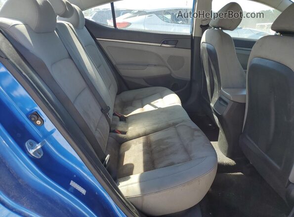 KMHD74LF7HU074875 2017 HYUNDAI ELANTRA Blue Widok tylnych siedzeń