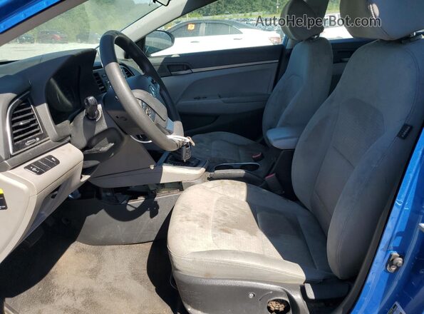 KMHD74LF7HU074875 2017 HYUNDAI ELANTRA Blue Widok wnętrza z przodu