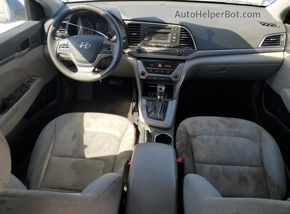 KMHD74LF7HU074875 2017 HYUNDAI ELANTRA Blue Widok deski rozdzielczej