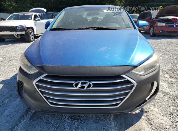 KMHD74LF7HU074875 2017 HYUNDAI ELANTRA Blue Widok z przodu