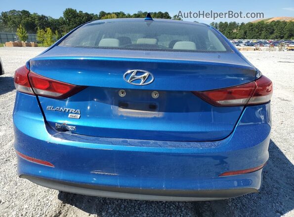 KMHD74LF7HU074875 2017 HYUNDAI ELANTRA Blue Widok z tyłu