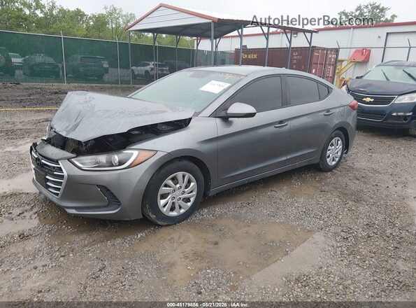KMHD74LF7HU110550 2017 HYUNDAI ELANTRA Gray Przód lewy