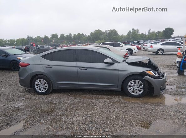KMHD74LF7HU110550 2017 HYUNDAI ELANTRA Gray Widok wnętrza z tyłu