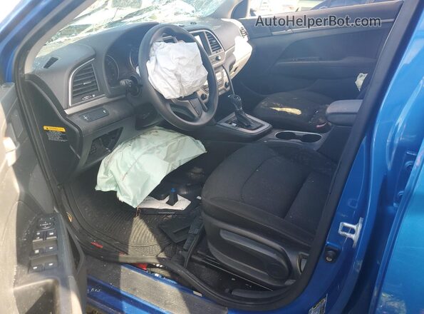 KMHD74LF7HU131026 2017 HYUNDAI ELANTRA Blue Front interior view