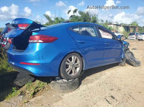 KMHD74LF7HU131026 2017 HYUNDAI ELANTRA Blue Rear right