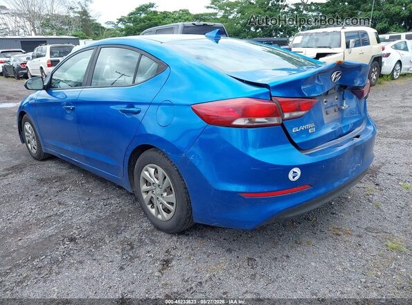 KMHD74LF7HU418236 2017 HYUNDAI ELANTRA Blue Trasero izquierdo