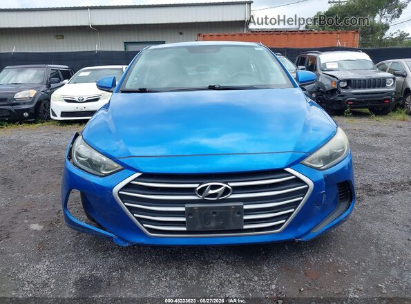 KMHD74LF7HU418236 2017 HYUNDAI ELANTRA Blue Vista del cuadro de instrumentos