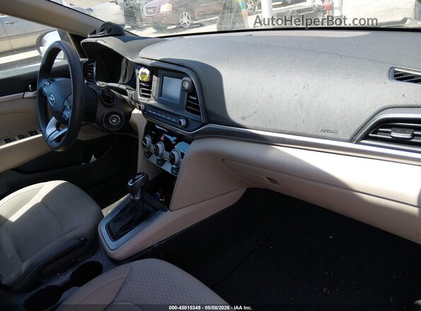 KMHD74LF7KU778050 2019 HYUNDAI ELANTRA Black Вид салону спереду