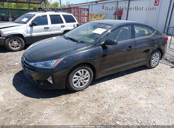 KMHD74LF7KU778050 2019 HYUNDAI ELANTRA Black Передня ліва чверть