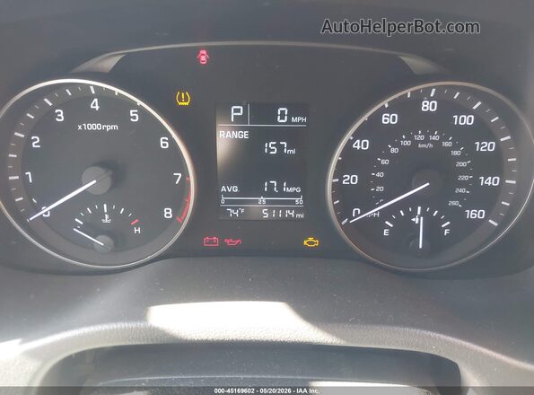 KMHD74LF8HU304200 2017 HYUNDAI ELANTRA Красный Вид задних сидений