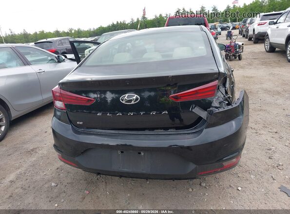 KMHD74LF8KU878545 2019 HYUNDAI ELANTRA Черный Вид спереди