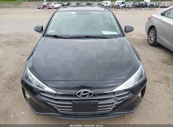 KMHD74LF8KU878545 2019 HYUNDAI ELANTRA Черный Вид задней части салона