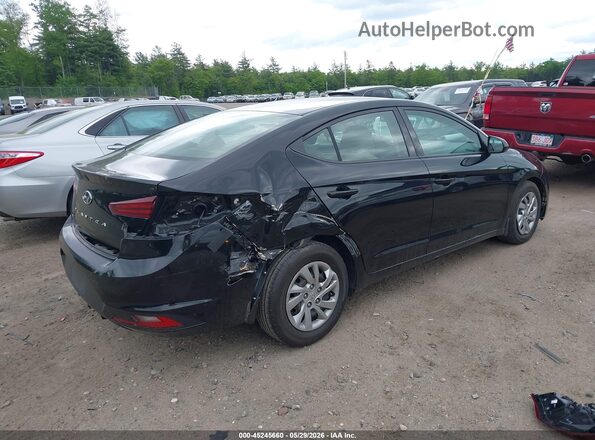 KMHD74LF8KU878545 2019 HYUNDAI ELANTRA Черный Задняя правая четверть