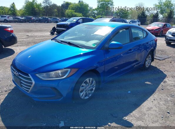 KMHD74LF9JU612370 2018 HYUNDAI ELANTRA Blue 
