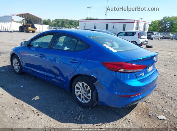 KMHD74LF9JU612370 2018 HYUNDAI ELANTRA Blue 