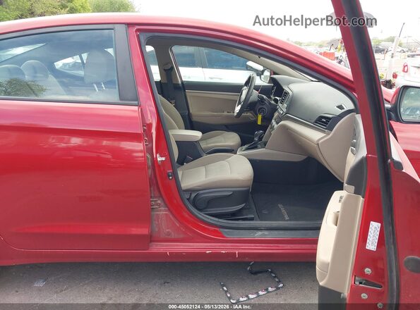 KMHD74LF9KU799160 2019 HYUNDAI ELANTRA Red Vista interior delantera