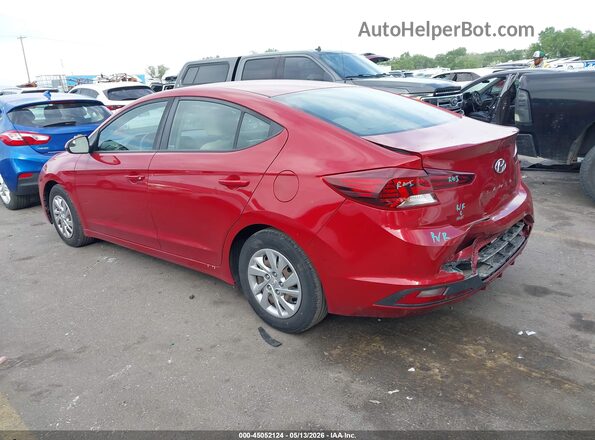 KMHD74LF9KU799160 2019 HYUNDAI ELANTRA Red Trasero izquierdo