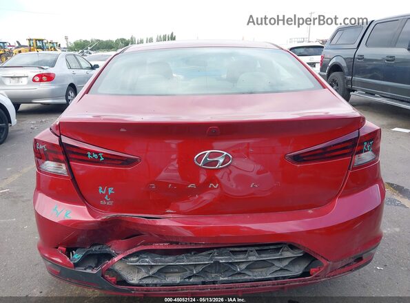 KMHD74LF9KU799160 2019 HYUNDAI ELANTRA Red 