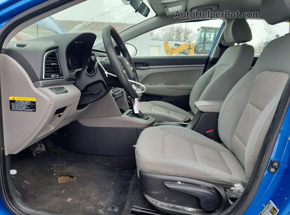 KMHD74LFXHU097048 2017 HYUNDAI ELANTRA Blue Սալոնի դիմացի տեսք