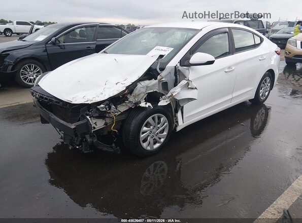 KMHD74LFXJU446103 2018 HYUNDAI ELANTRA Белый Передняя левая четверть