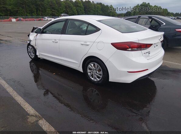 KMHD74LFXJU446103 2018 HYUNDAI ELANTRA Белый Задняя левая четверть