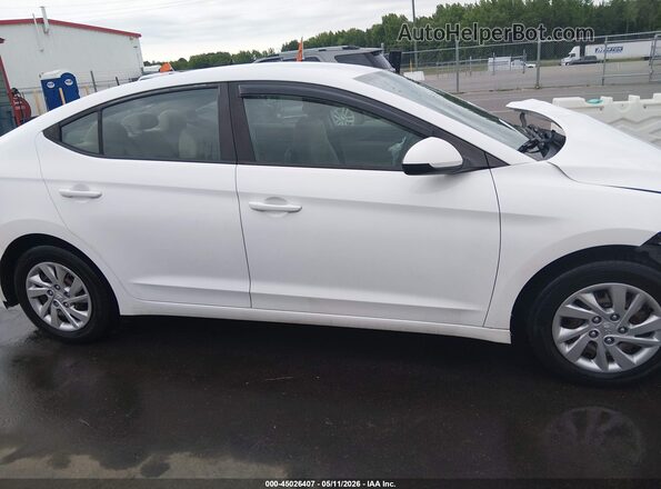 KMHD74LFXJU446103 2018 HYUNDAI ELANTRA Белый Вид задней части салона