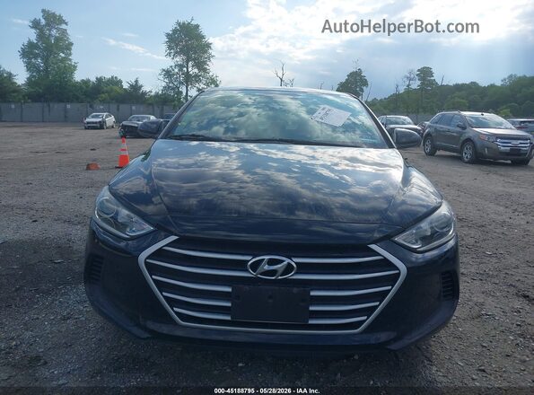 KMHD74LFXJU468893 2018 HYUNDAI ELANTRA Black Vista interior trasera