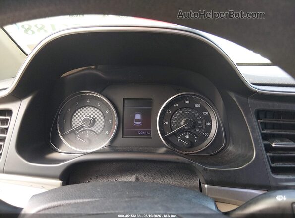 KMHD74LFXLU901292 2020 HYUNDAI ELANTRA Red Հետևի նստատեղերի տեսք