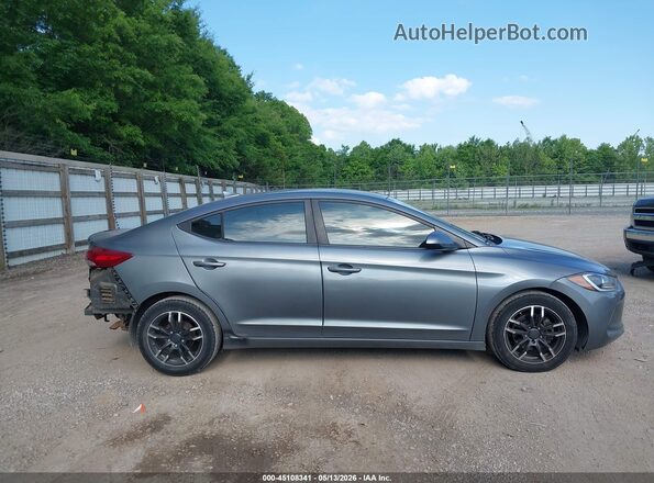 KMHD84LF0HU153981 2017 HYUNDAI ELANTRA Gray უკანა სალონის ხედი