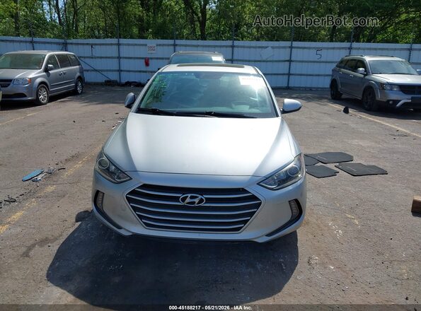 KMHD84LF0HU357888 2017 HYUNDAI ELANTRA Silver Vista del cuadro de instrumentos