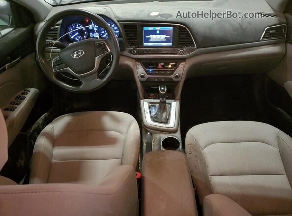 KMHD84LF1HU215517 2017 HYUNDAI ELANTRA Silver Вид панелі приладів