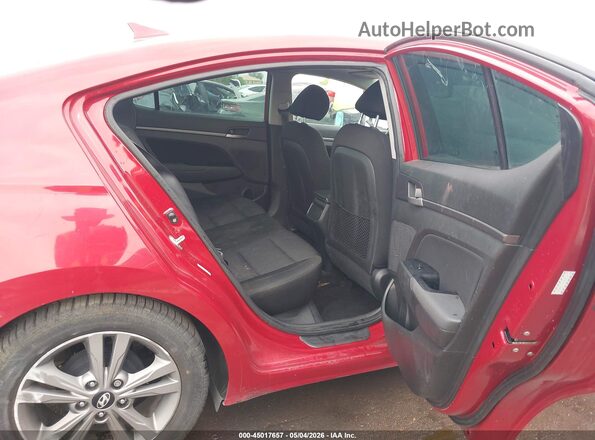 KMHD84LF1HU300129 2017 HYUNDAI ELANTRA Red Vista de la etiqueta del VIN