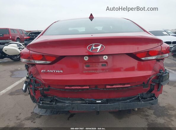 KMHD84LF1HU300129 2017 HYUNDAI ELANTRA Red 