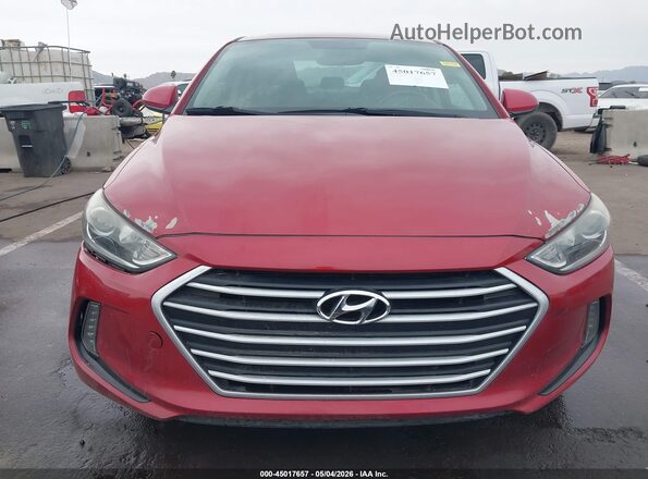 KMHD84LF1HU300129 2017 HYUNDAI ELANTRA Red Vista del salpicadero