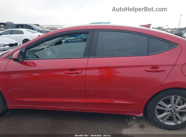KMHD84LF1HU300129 2017 HYUNDAI ELANTRA Red Vista interior trasera