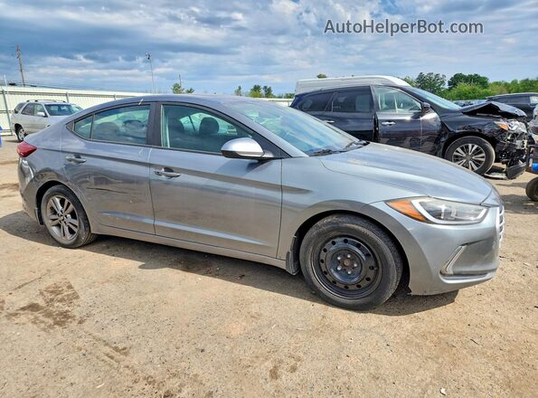 KMHD84LF1JU553828 2018 HYUNDAI ELANTRA Gray 
