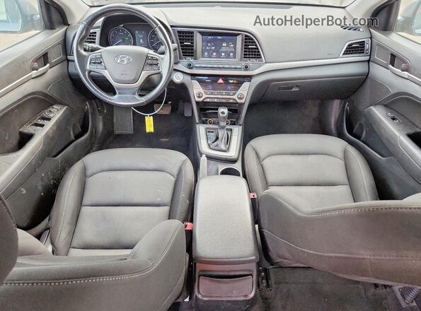 KMHD84LF1JU553828 2018 HYUNDAI ELANTRA Gray 