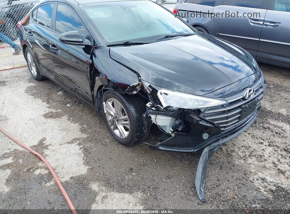 KMHD84LF1KU864290 2019 HYUNDAI ELANTRA Black Widok z przodu