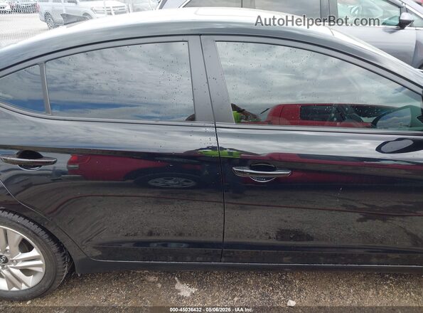 KMHD84LF1KU864290 2019 HYUNDAI ELANTRA Black Widok wnętrza z tyłu