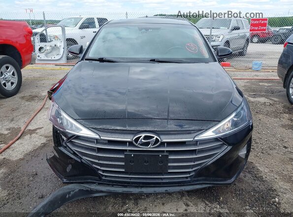 KMHD84LF1KU864290 2019 HYUNDAI ELANTRA Black Widok zestawu wskaźników