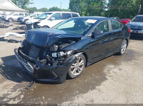 KMHD84LF2HU103177 2017 HYUNDAI ELANTRA Black Przód lewy