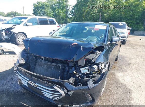KMHD84LF2HU103177 2017 HYUNDAI ELANTRA Black Widok z przodu