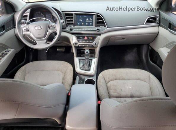 KMHD84LF2HU164366 2017 HYUNDAI ELANTRA Серебряный Вид панели приборов